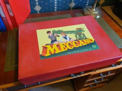 £450 • Buy Meccano Outfit No. 9.  1950's Medium Red/Green, Boxed.