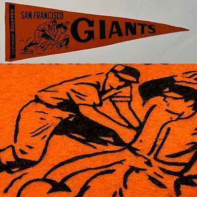 1960's Vintage SF San Francisco Giants 4.5x14 Mini Pennant MLB Baseball Bazooka • $29.95