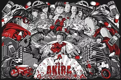 Akira Mainger Anime Movie FOIL VARIANT Poster Screen Print Art 36x24 Mondo • $179.90