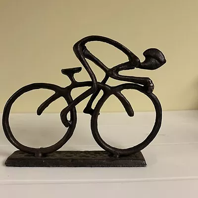 Cast Iron Bicycle Art Sculpture For The Bicycle Enthusiast • $32