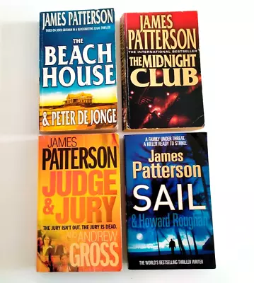 James Patterson Bulk Lot 4 Books Small Paperbacks Crime Thriller Mystery • $24