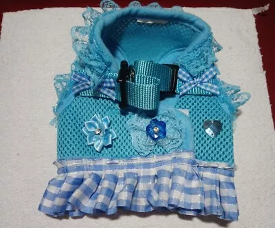 Designer Blue Harness Size XXSmall Tiny Puppy Dog Chihuahua .Last One • £9.99