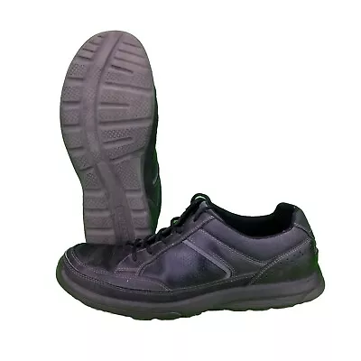 Rockport Welker Men's 10.5 Casual Laceup CH3718 BLACK Walking Sneakers/Shoes • $26.10