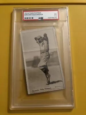 1914 T222 Fatima Grover Alexander Rookie Card PSA 1.5 • $5000