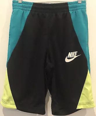 Nike Black Aqua Volt 2014 Men’s M Thick 🏀 Shorts 639306 012 • $27.64