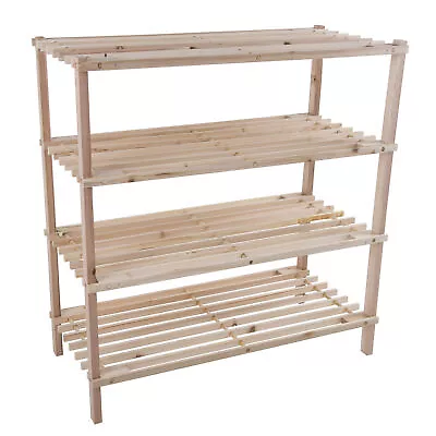 Lavish Home Wood Shoe Rack Storage Bench Closet Bathroom Kitchen Entry Organizer • $20.22