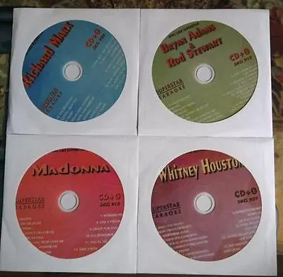 4 KARAOKE CDG DISC 80s MADONNAWHITNEY HOUSTON CD MUSIC SONGS Cds Pop Oldies • $22.95