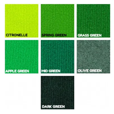 £35.40 • Buy CORD Green Olive Lime | Ribbed Carpet Recyclable Ideal Temporary Budget Flooring