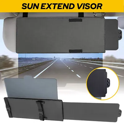 Universal Car Shade For Sun Extend Visor Cover Anti Glare Extension Driving US • $14.99