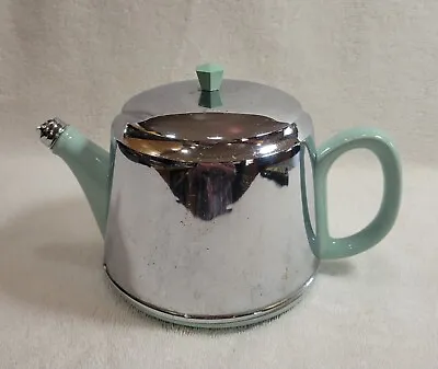 Vintage Heatmaster Made In England Teapot Pot With Metal Cozy Ca.1950's • $19.99