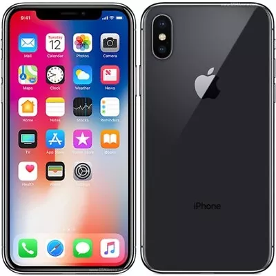 NEW SEALED Apple IPhone X 64GB 256GB All Colours Unlocked Smartphone WITH BOX • £229