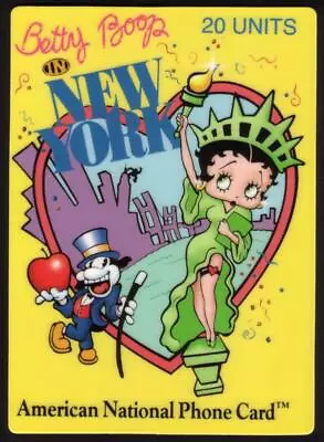 20u Betty Boop In New York: Dressed As Statue Of Liberty JUMBO Phone Card • $159.32