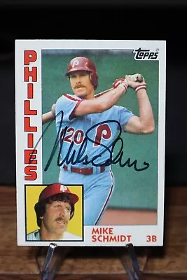 Mike Schmidt  Autographed 1984 Topps Mlb Card • $30