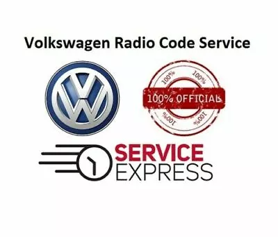 Volkswagen VW Radio Code Service RCD510 500 310 300 215 210 RNS 315 Fast • $2.99