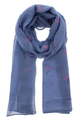 £5.69 • Buy Zac's Alter Ego Long Lightweight Women's Scarf With Pink Glitter Flamingoes