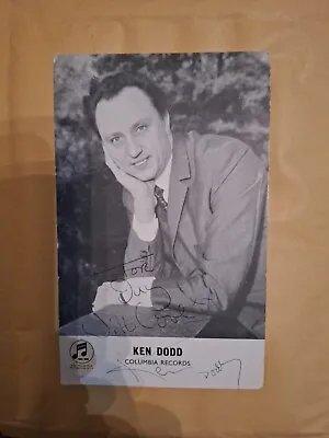 Ken Dodd Small Signed B&W Inscribed Photo • £7.99