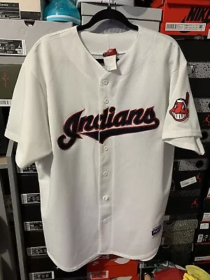 Vintage Majestic Cleveland Indians Jersey Mens XL  Made In USA Rare MLB • $39.99