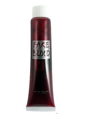 Red Vampire Dracula Halloween Fancy Dress Gel Fake Blood Zombie Scary Party Tube • £2.55