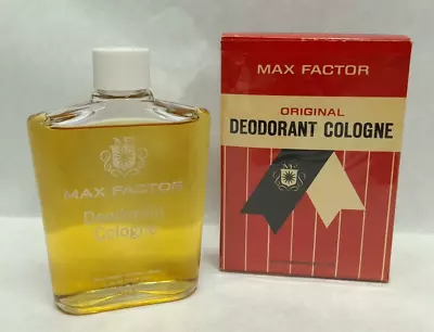 Max Factor Original Deodorant Cologne 5 Fl Oz In Original Box - NOS • $42.47