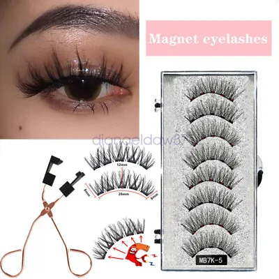 $20.40 • Buy 2022 NEW AU Magnetic Eyelashes - Fake False Lashes Sets Kit + Applicator Option