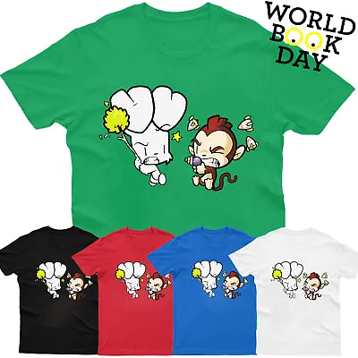 £7.99 • Buy Bunny Vs Monkey Kids T-Shirt Funny Cartoon Children Story Book Day Novelty Gift