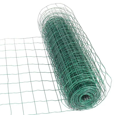 £20.95 • Buy Wire Mesh Panel Fencing Galvanised Pvc Coated Rectangular Sheet Garden Netting