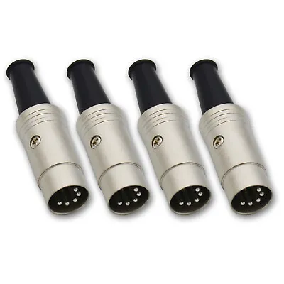 Metal Housing - 45 Pin DIN Connector Male For Audio Cables & Interconnects • $19.56