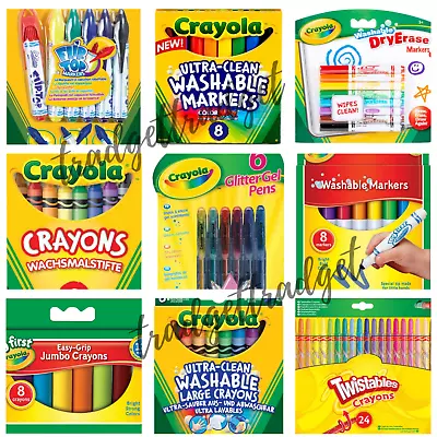 Crayola Crayons Washable Markers Pens Colouring Pencils Chalks Supertips • £3.10