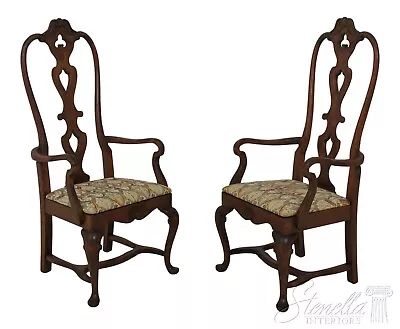 F58472EC: Pair Italian Style High Back Vintage Armchairs • $895