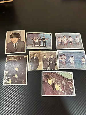 1964 Topps BEATLES COLOR CARDS Vintage Trading Cards Lot Of 7 • $9.99