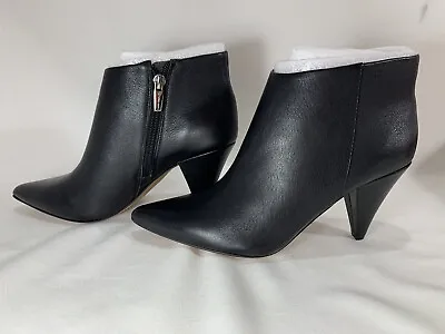 Vince Camuto Black Ankle Boots Women VC Adriela Leather - Size 7M • $30