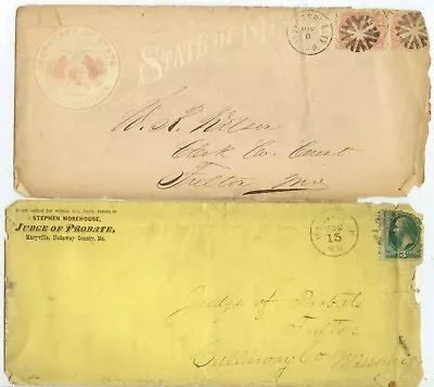 1860s-70s Missouri Legal Covers • $8