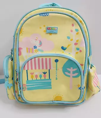 Penny Scallan Design Lemon Unicorn Backpack Large PU Coated Adjustable Straps • $38