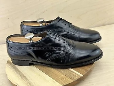 R Martegani 1891 Boutique ITALY Men Leather Oxford Dress Shoe Black  12D • $85