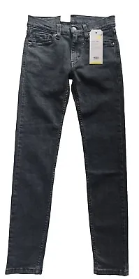 Levi’s 519 Hi Ball Extreme Skinny Jeans Men’s Boys W27 Black Stretch Brand NEW • £26.99