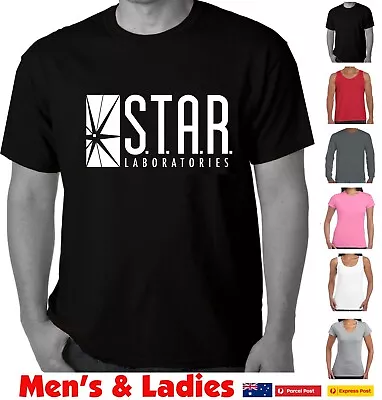 Star Labs Funny T Shirts  The Flash STAR LABORATORIES Funny Men's Ladies Tee's  • $24.95