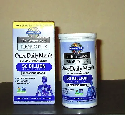 $16.50 • Buy Garden Of Life-Dr Formulated Men's Once Daily Probiotics-30 Vegetarian Capsule