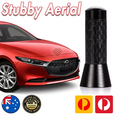 Antenna / Aerial Stubby Bee Sting For Mazda 3 Mazda 6 Black Carbon • $22.99
