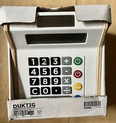 £64.99 • Buy IKEA Duktig Rare Wooden Toy Shop Till Cash Register Play Money Solar Power BNIB