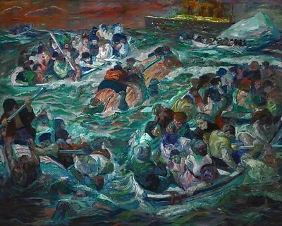 Sinking Of The Titanic : Max Beckman : 1913 : Archival Quality Art Print • $57.95