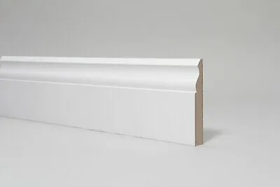 Skirting Board  White Primed MDF  Ogee  94 X 18 X 2700mm • £5.99