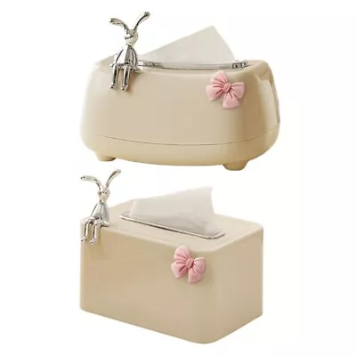 Paper Towel Container Elegant Tissue Storage Box Refillable Napkin Dispenser Box • £10.75