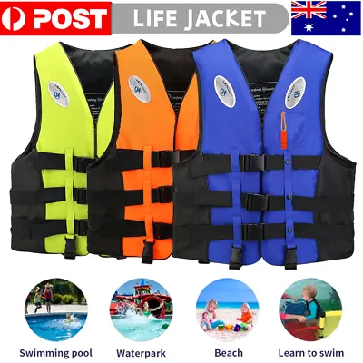 Adults/Kid Life Jackets Watersport Ski Buoyancy Aid Kayak Sailing Boating Jacket • $27.48