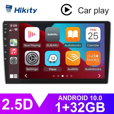 $109.99 • Buy 10.1 Inch Carplay Android 10.0 2 Din Car Stereo Radio GPS BT FM WiFi RDS +Camera