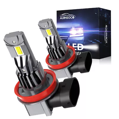 H11 LED Headlight High Or Low Beam Bulbs 360000LM 6500K Xenon White 2Pcs • $44.99