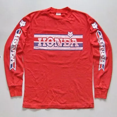Vintage Moto X Fox Honda Motocross Supercross Jersey  '80s Rare Boone • $189