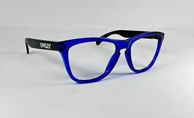 Oakley Frogskins Crystal Blue/Polished Black Custom Sunglasses Frame Only OO9013 • $55