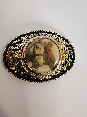 Vintage Frame Belt Buckle Horses Can Be Changed Out For A Different Picture  • $14