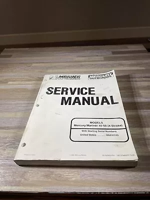 MERCURY Marine 40 - 45 - 50 - 50 Bigfoot (4-Stroke) Service Manual 90-828631R1 • $10.99