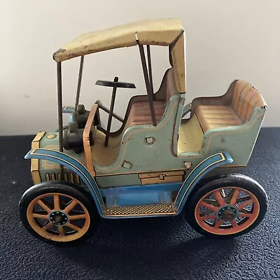 Special Vintage  Modern Toys Japan Lever Action Tin Litho Car Excellent Working • $22